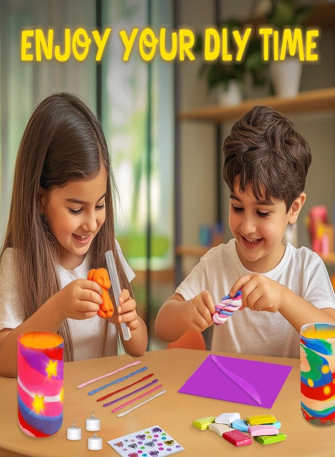 Goody King اصنع فوانيس طينية بنفسك - مجموعة أدوات صنع فوانيس طينية مضيئة، نشاط للأولاد والبنات والمراهقين من عمر 8 إلى 12 عامًا فما فوق، ألعاب فوانيس طينية فنية وحرفية للأطفال من عمر 8 إلى 12 عامًا - Image 4